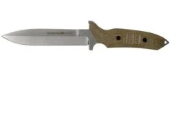 Viper Fearless VT4018CG Sleipner Stonewashed, Green Canvas Micarta, Fixed Knife, Rumici Design