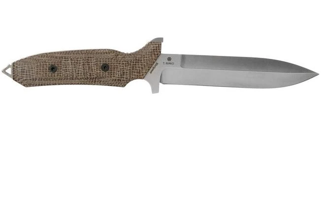 Viper Fearless VT4018CM Sleipner Stonewashed, Brown Canvas Micarta, Fixed Knife, Rumici Design 4 Viper Fearless VT4018CM Sleipner Stonewashed, Brown Canvas Micarta, Fixed Knife, Rumici Design - Image 2
