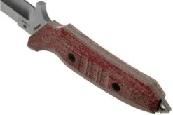 Viper Fearless VT4018CR Sleipner Stonewashed, Red Canvas Micarta, Fixed Knife, Rumici Design -Chic Knife Store VPVT4018CR 04 viper