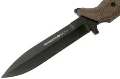 Viper Fearless VT4020CM Sleipner DLC, Brown Canvas Micarta, Fixed Knife, Rumici Design -Chic Knife Store VPVT4020CM 03 viper