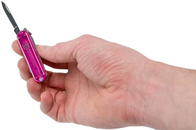 Victorinox Classic Transparant Pink 0.6203.T5 Swiss Pocket Knife 7 Victorinox Classic Transparant Pink 0.6203.T5 Swiss Pocket Knife - Image 5