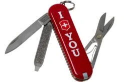 Victorinox Classic ‘The Gift’, I Love You, Red 0.6233.851 Swiss Pocket Knife