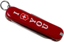 Victorinox Classic ‘The Gift’, I Love You, Red 0.6233.851 Swiss Pocket Knife -Chic Knife Store VT0 6223 851 04 victorinox