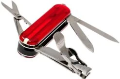 Victorinox Nail Clip 580, Swiss Pocket Knife, Transparant Red -Chic Knife Store VT0 6463 T 03 victorinox vt0 6463 t 03