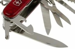 Victorinox Swisschamp (33) - Red Transparant -Chic Knife Store VT1 6795 T 03 victorinox swisschamp 33 rood transparant vt1 6795 t d3
