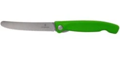 Victorinox SwissClassic 6.7836.F4B Serrated Foldable Vegetable Knife, Green