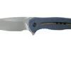 WE Knife Kitefin 2001F Blue Titanium, Bronze Line Pocket Knife
