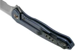 WE Knife Kitefin 2001F Blue Titanium, Bronze Line Pocket Knife -Chic Knife Store WK2001F 05 we knife