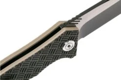 WE Knife 711D Blitz Pocket Knife, Tan-black G10 -Chic Knife Store WK711D 06 we knife wk711d 06