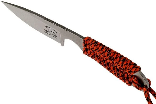White River Knives M1 Backpacker Orange Paracord Neck Knife, Kydex Sheath 6 White River Knives M1 Backpacker Orange Paracord Neck Knife, Kydex Sheath - Image 4
