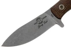 White River Knives Sendero Pack Hunting Knife Natural Burlap Micarta, Jerry Fisk Design -Chic Knife Store WRJF PAC BNA 03 white river knives