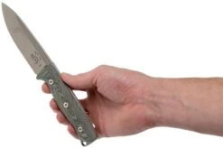 White River Knives Ursus 45 Black & OD Green Linen Micarta Bushcraft Knife -Chic Knife Store WRUR45 LBO 06 white river knives