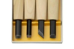 Yoshiharu Y-4 Mitomoto Japanese Wood Carving Knives, Set Of 4 -Chic Knife Store YSH 011 03 yoshiharu