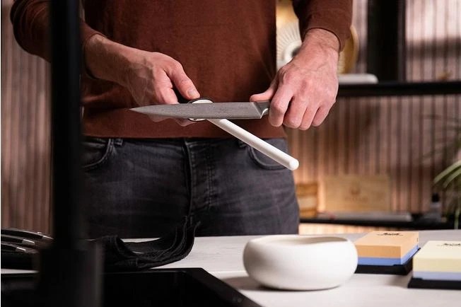 Skerper Basic Sharpening Set 180/600/1000/3000 With Ceramic Sharpening Steel, SH004 7 Skerper Basic Sharpening Set 180/600/1000/3000 With Ceramic Sharpening Steel, SH004 - Image 5